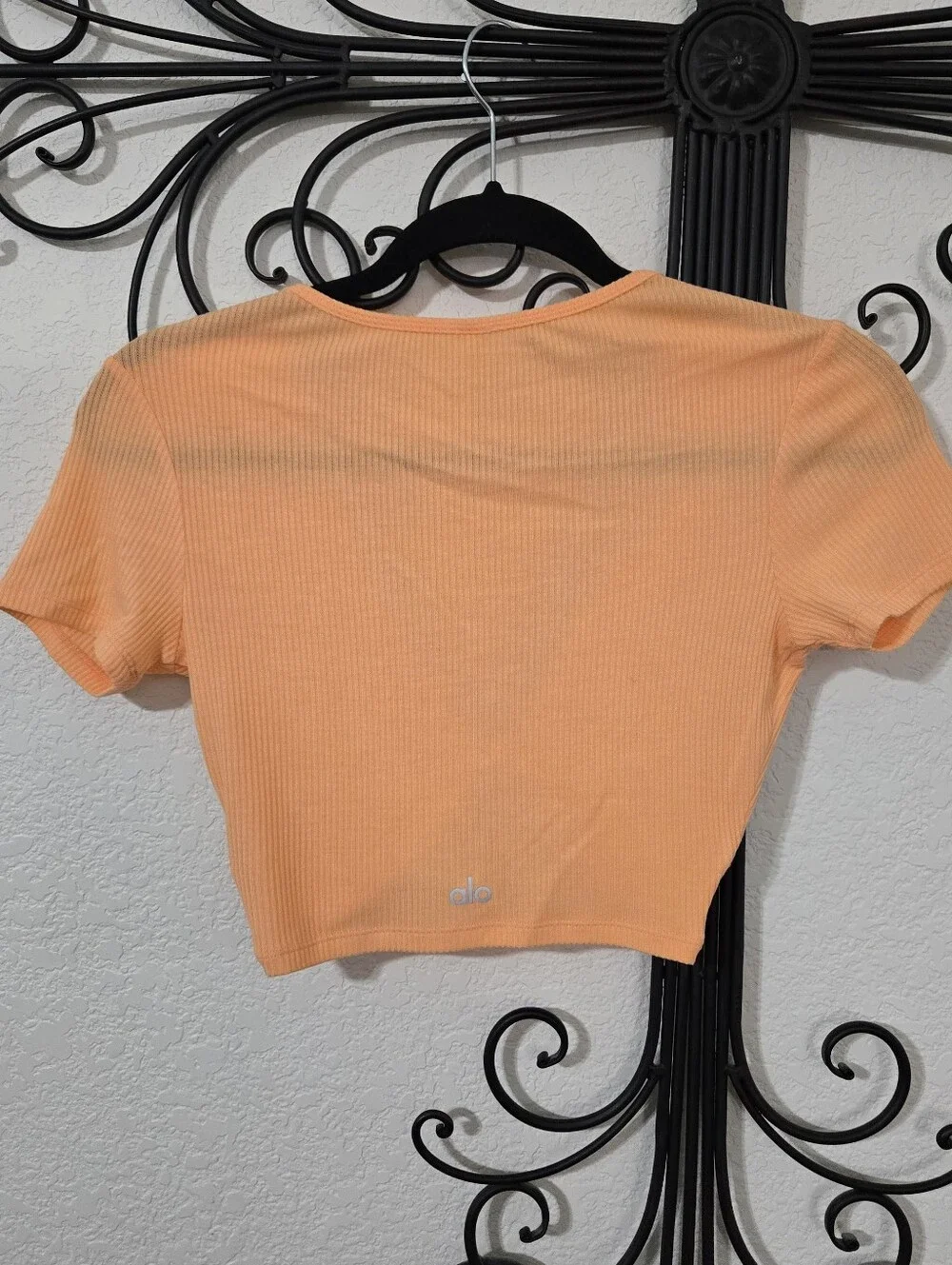 ALO Ribbed Knotty Crop Top | XS